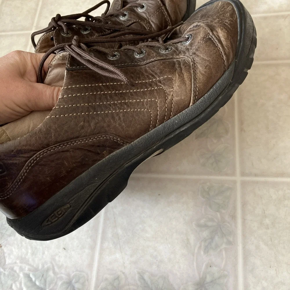 Keen  Oxfords Brown Leather Lace Up Shoes‎ Men's Size 12 US 13008-SHTK GTS 0410